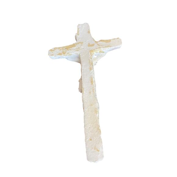 Unique Plaster Mold Crucifix Jesus on the Cross 13.5 x 7.5" - Picture 10 of 11